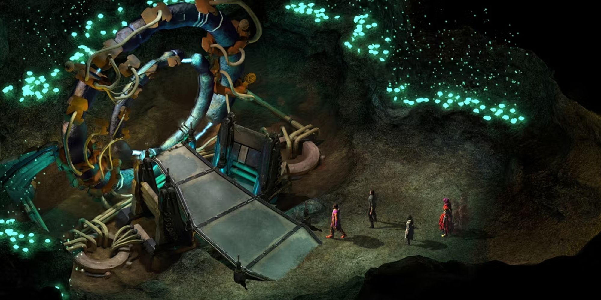Torment Tides Of Numenera The Party Approaches A Portal