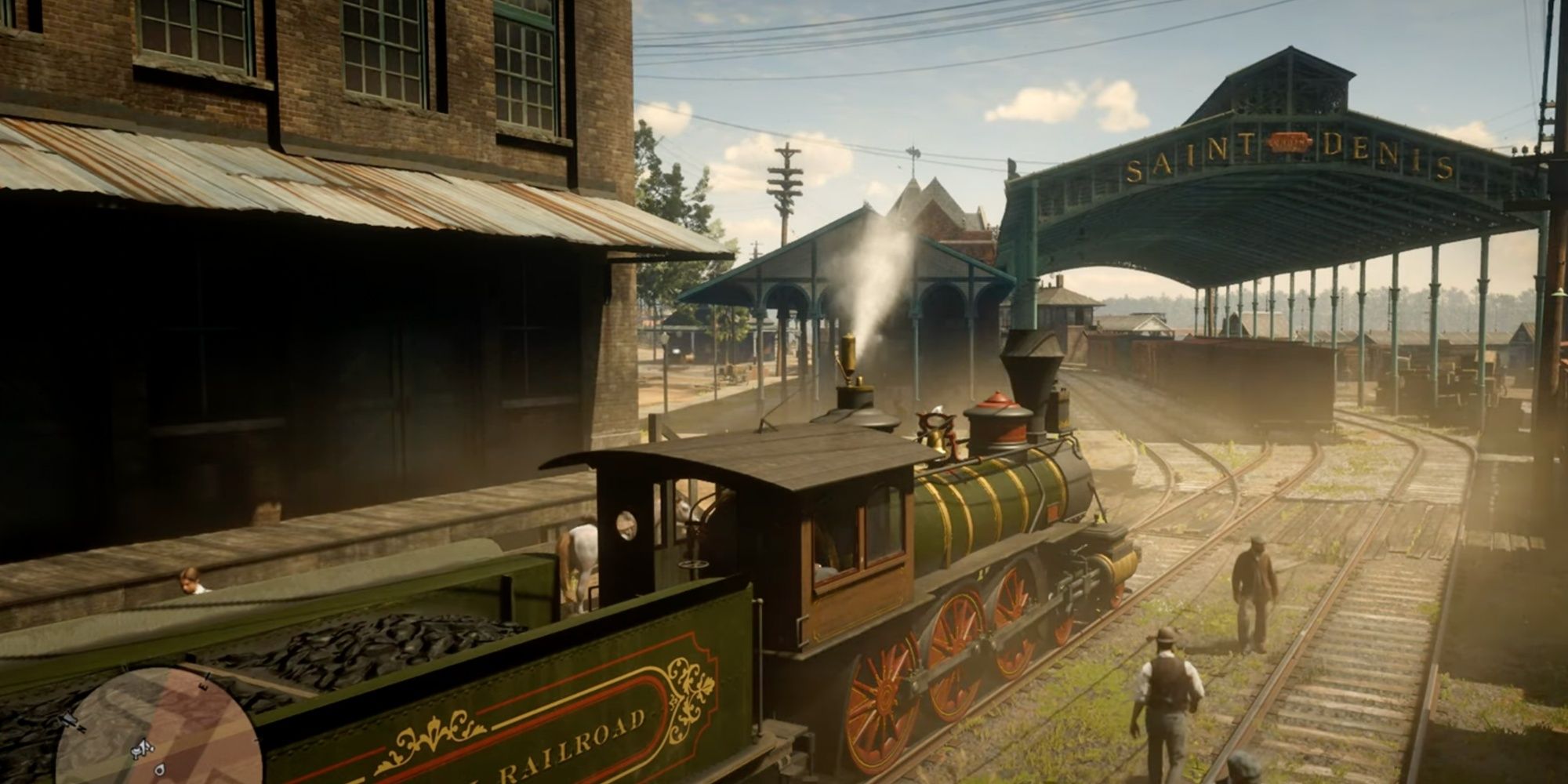 A Locomotive At a Station in Red Dead Redemption 2