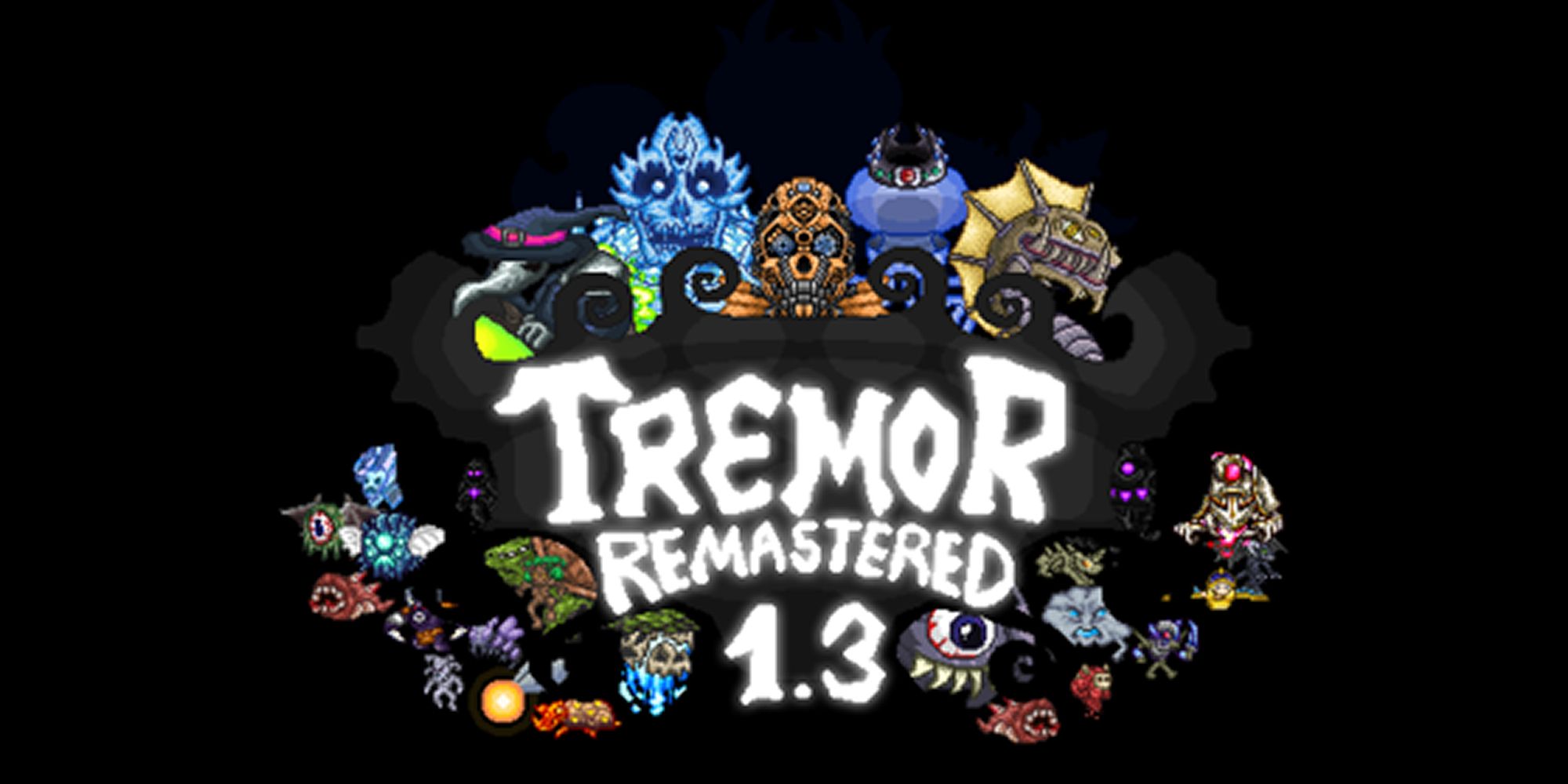 Tremor Mod Title Showcasing All The New Monsters To Fight