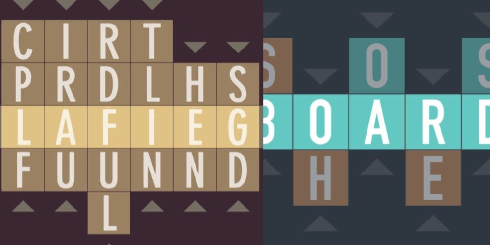 Typeshift mobile word puzzle game