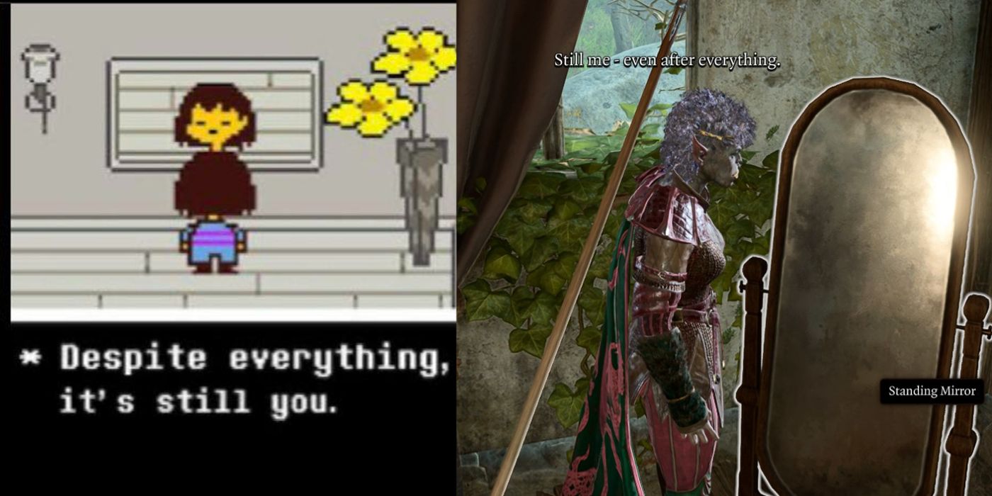 Undertale, Baldur's Gate 3 Split Image