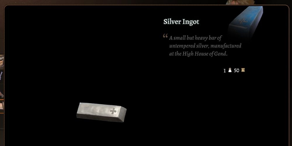 Silver Ingot Baldur's Gate 3