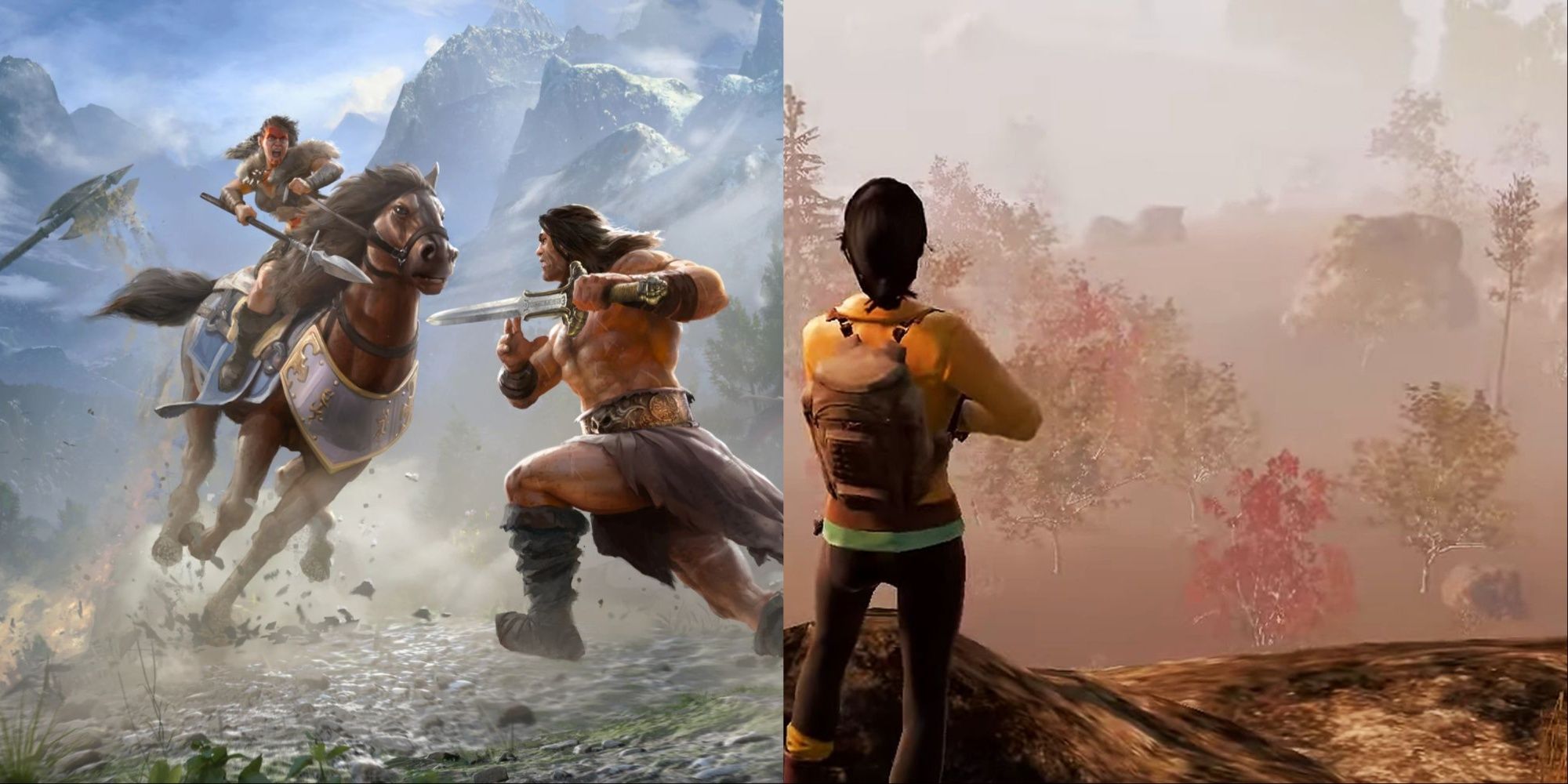 Xbox Game Pass Survival Games Featured Split Image Conan and State Of Decay