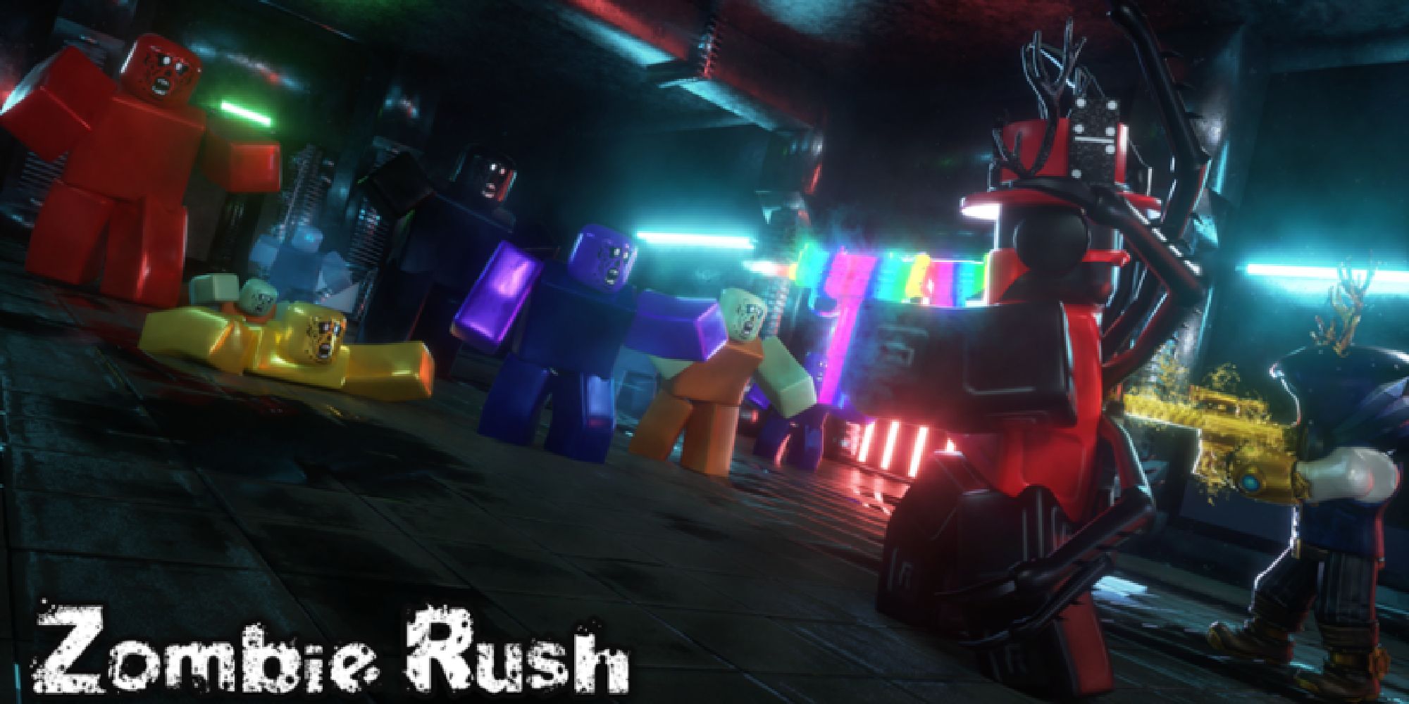 zombie rush roblox game promotional image