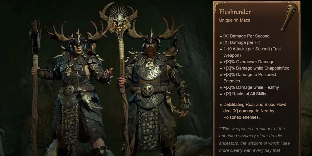 Best Weapons For Druids In Diablo 4