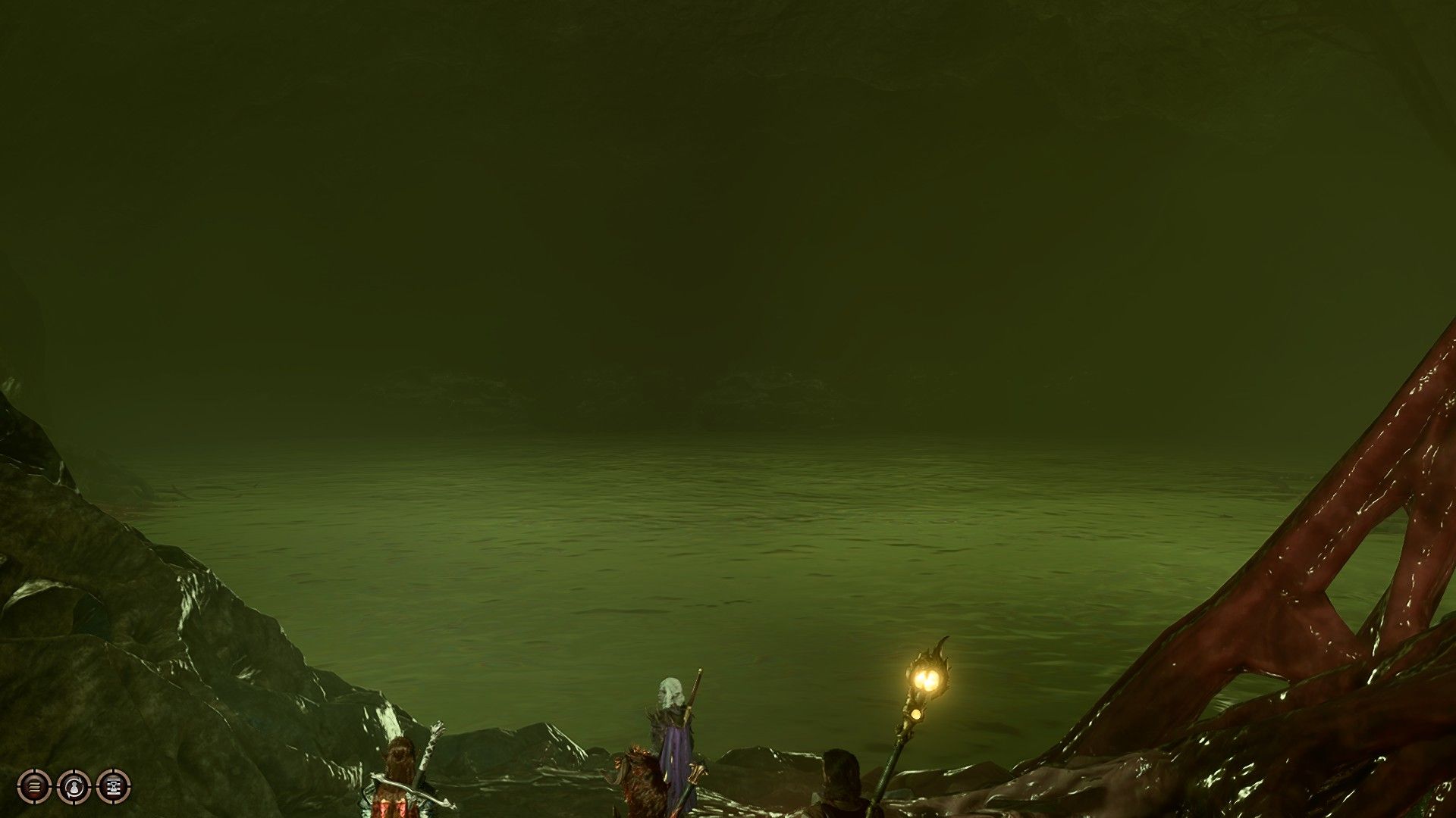 Player Finds Green Caustic Brine Lake Where Elder Brain is Hiding In Baldur's Gate 3