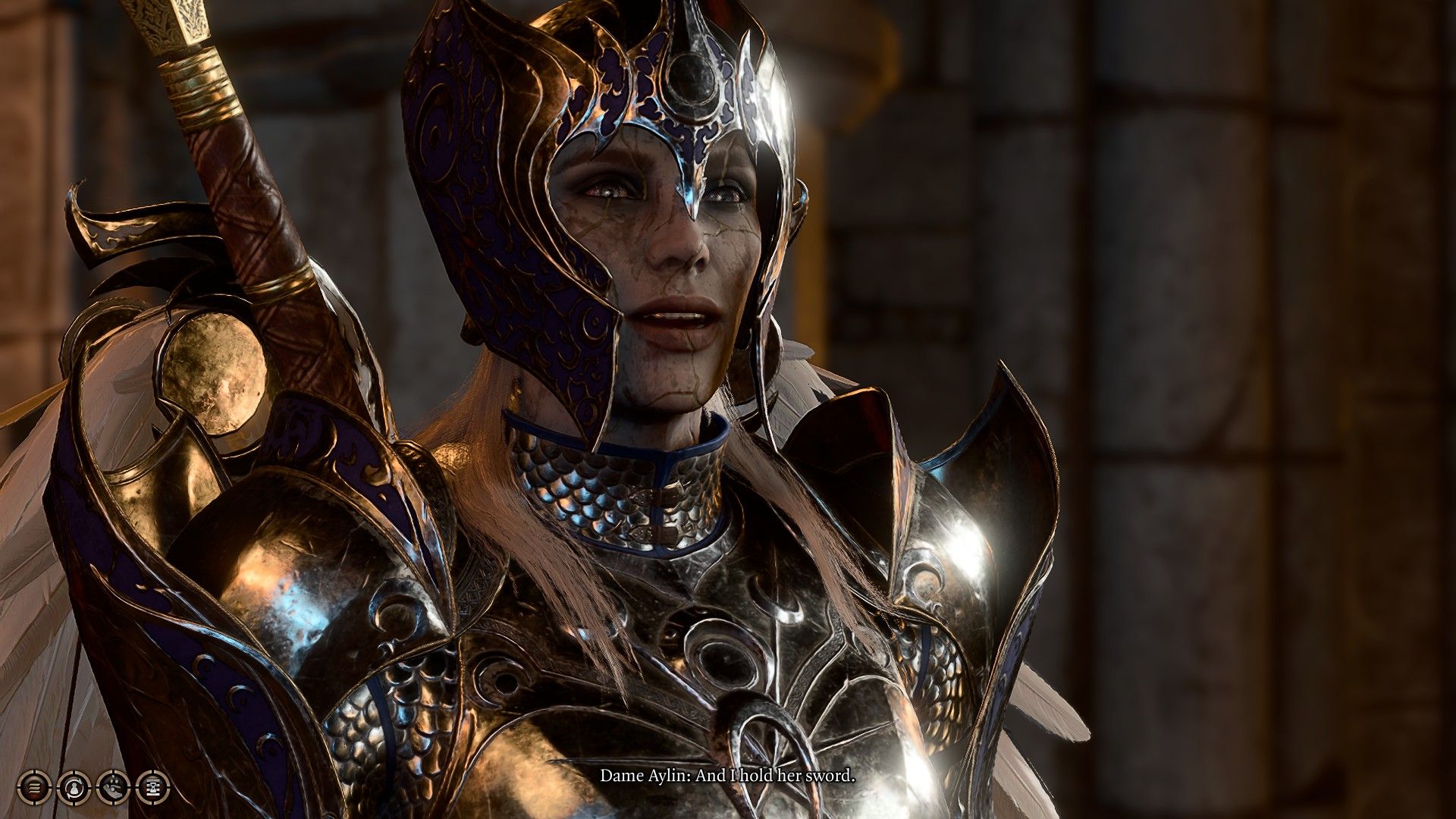 Dame Aylin Stands Ready For Battle During Final Fight Reunion In Baldur's Gate 3