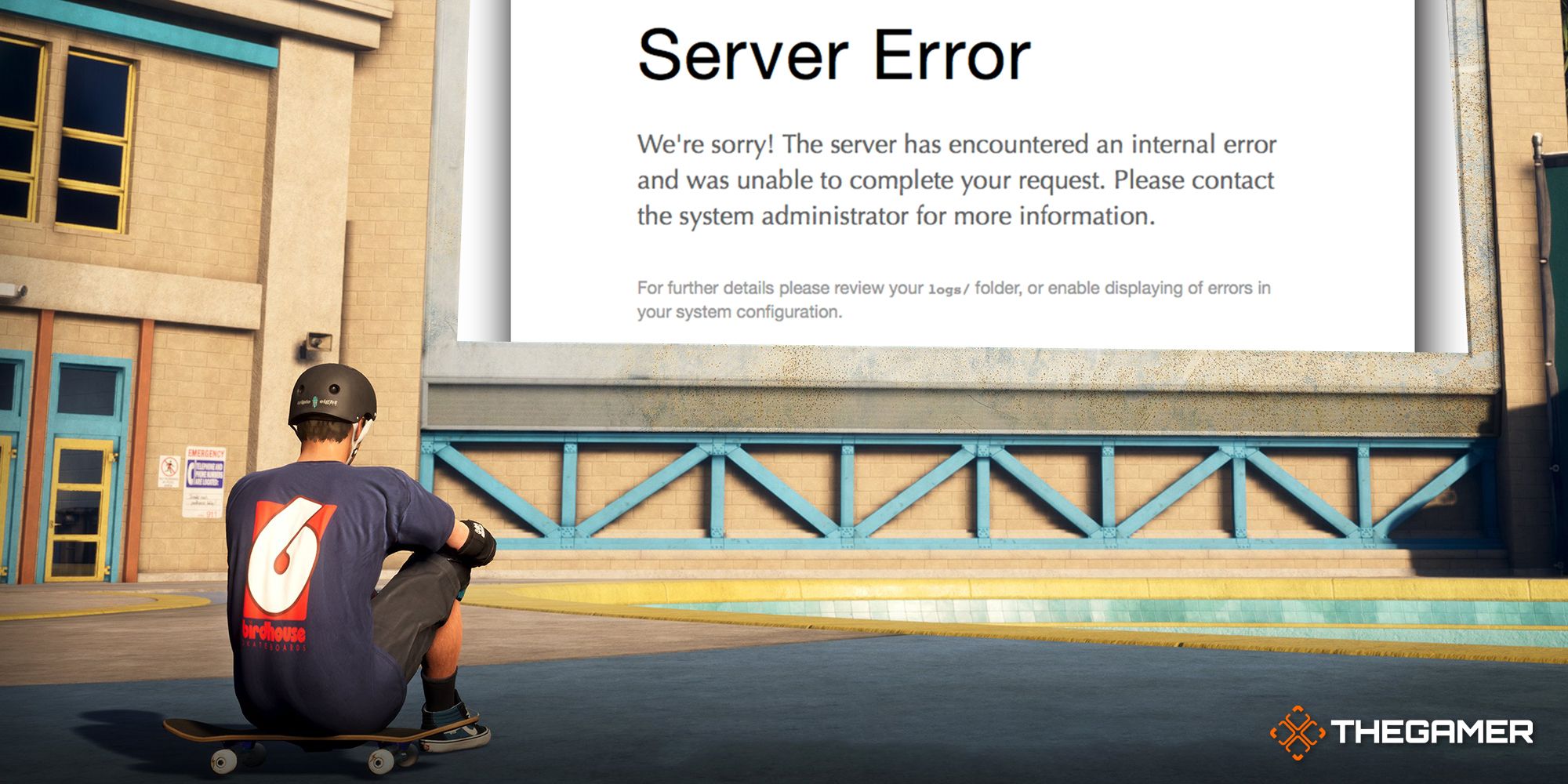 Tony Hawk’s Pro Skater sign with Servers Down