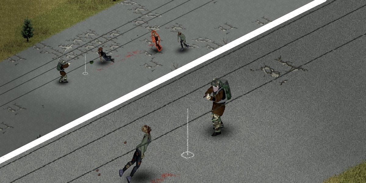 A Survivor Takes Out Zombies With a Magnum In Project Zomboid