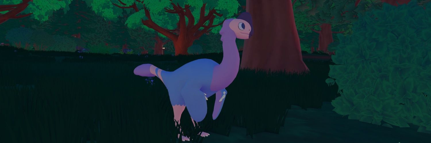 An Oviraptor in Paleo Pines