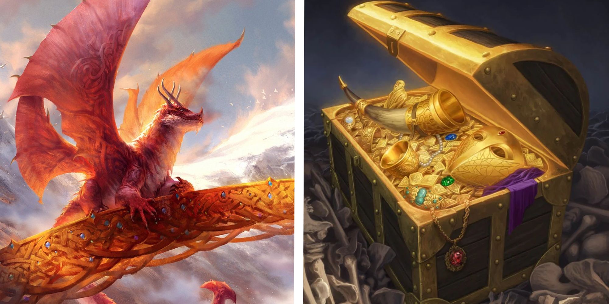 Artwork of Goldspan Dragon and Treasure Token