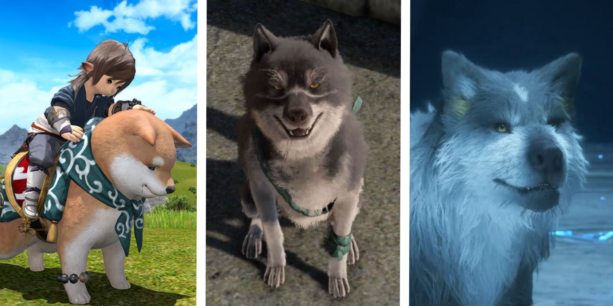 Best Final Fantasy Dogs Megashiba, Umbra, and Torgal