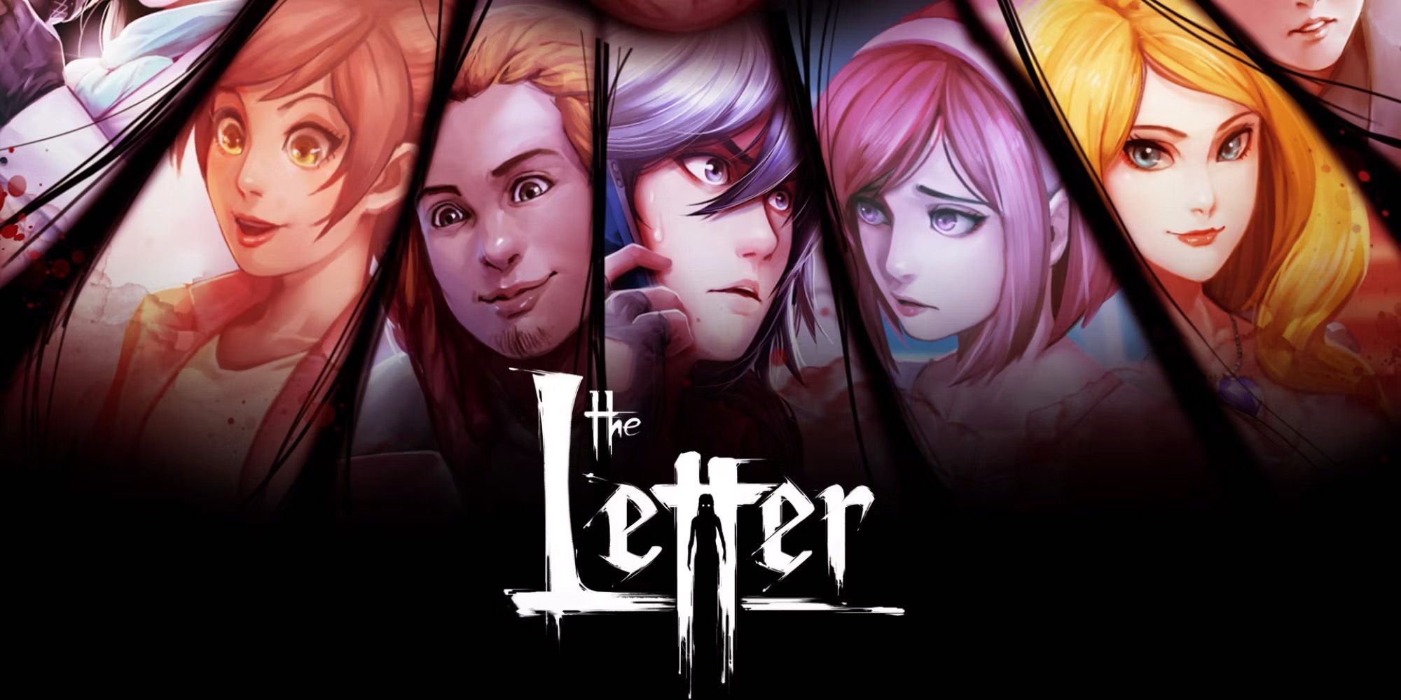  The Letter - Fractured Portraits Of The Main Cast On A Black Background