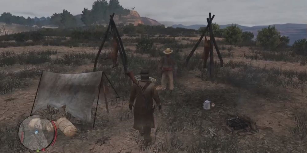 John Marston Campsite Encounter Red Dead Redemption