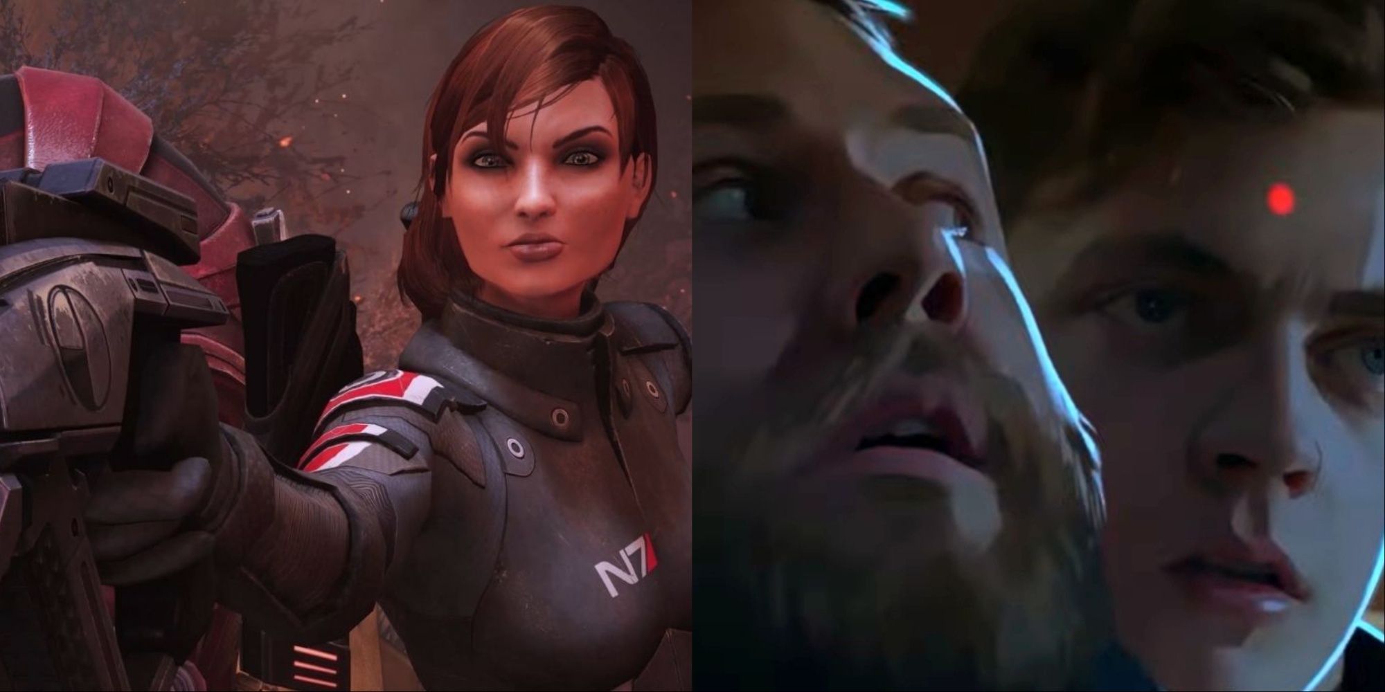 Choice And Consequences Games On Game Pass Featured Split Image Mass Effect and As Dusk Falls