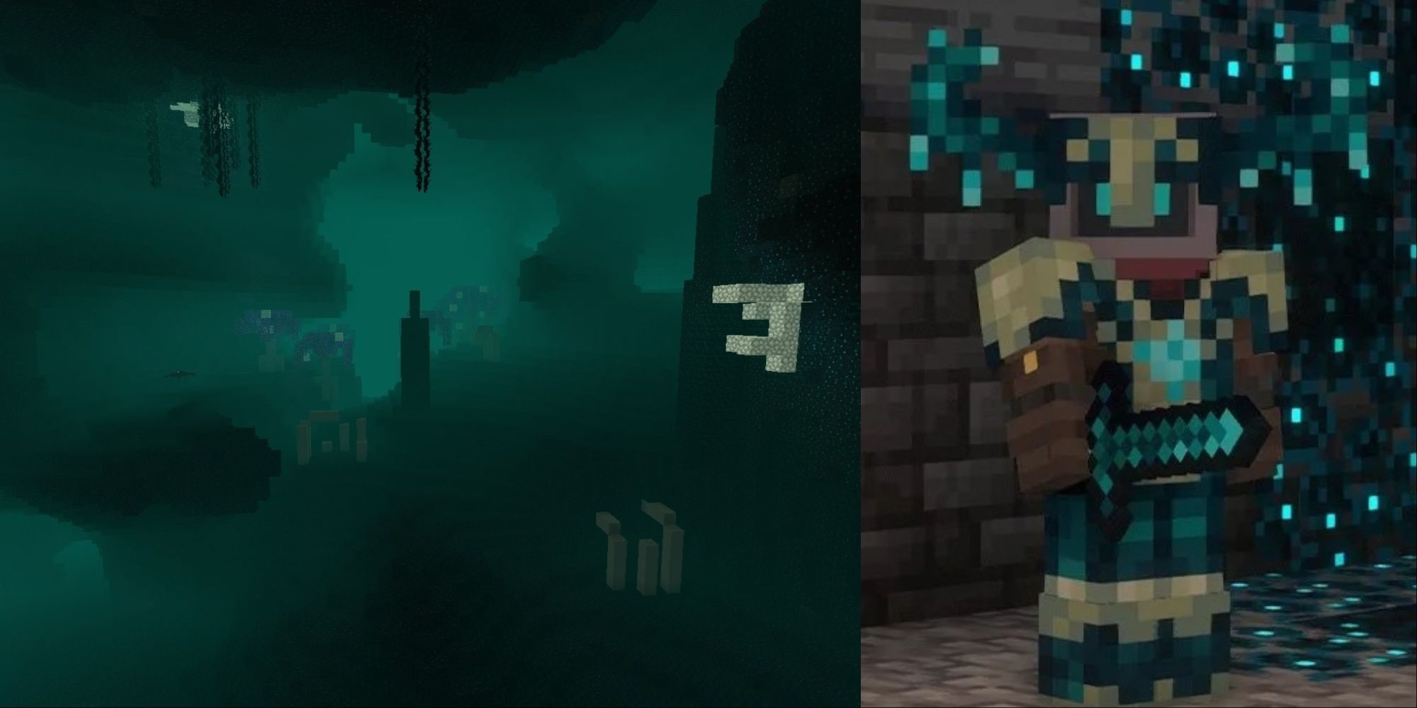 Minecraft Deeper And Darker Mod With Warden Armor