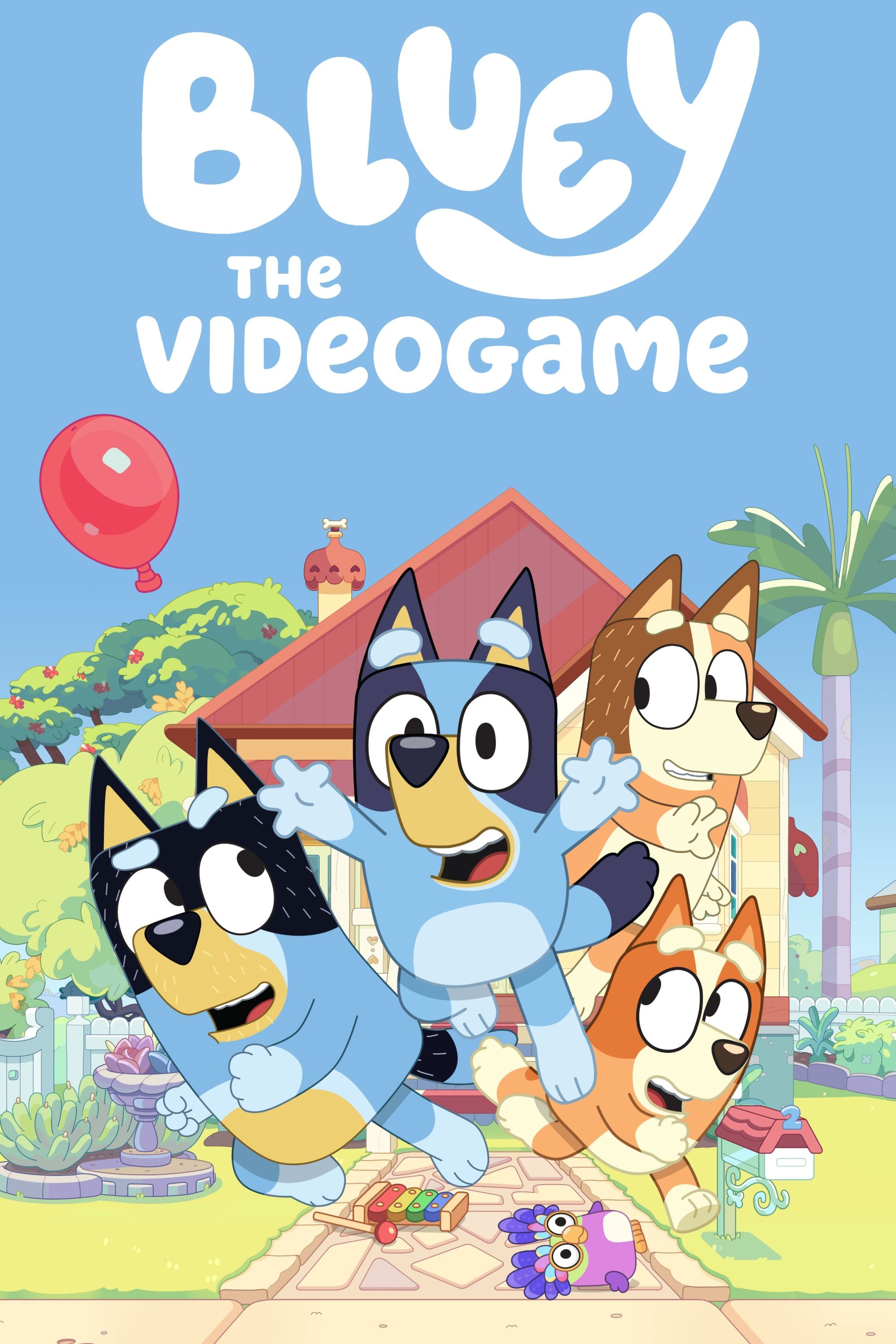 bluey: the videogame cover art