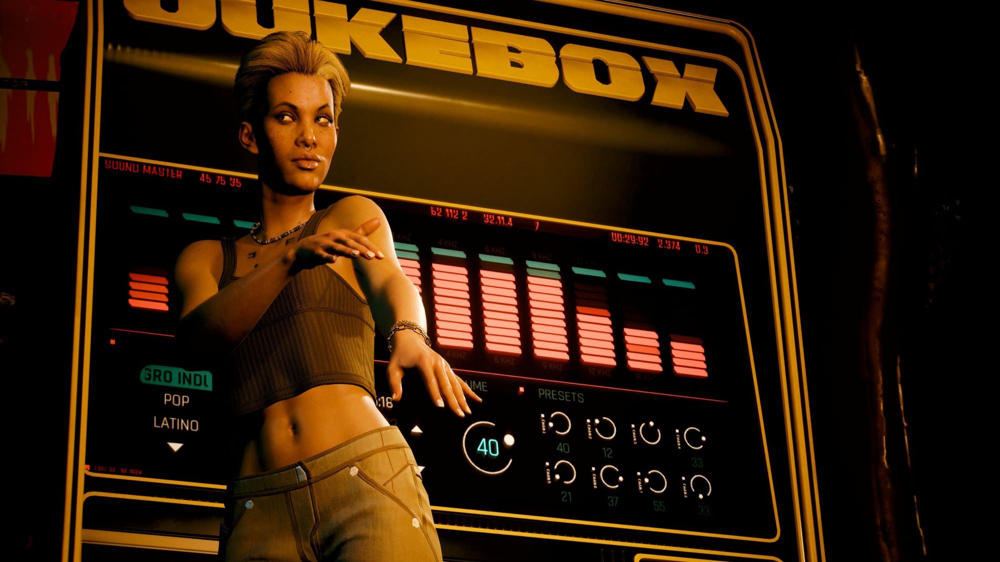 Cyberpunk 2077 Alex dancing by a jukebox