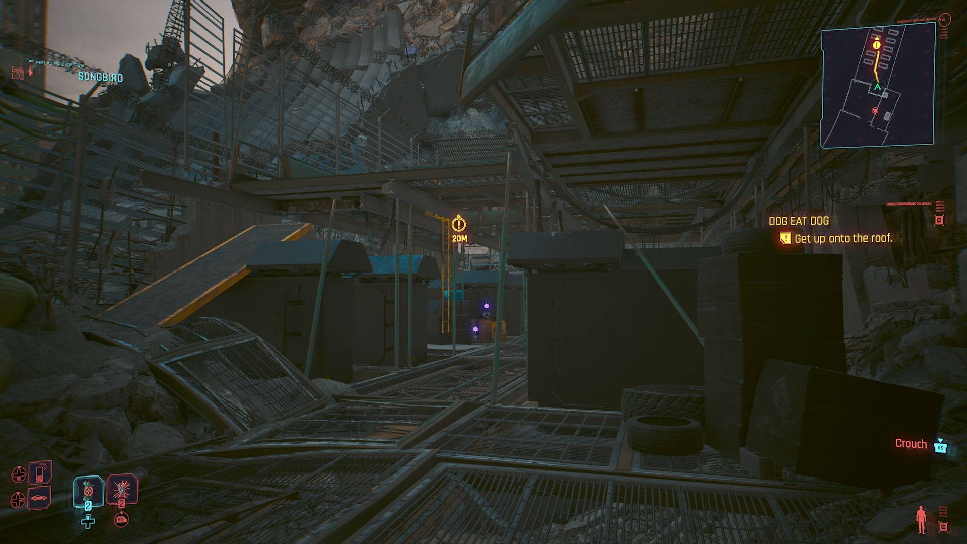 Cyberpunk 2077 Phantom Liberty Screenshot Of Construction Site With Ramp And Ladder
