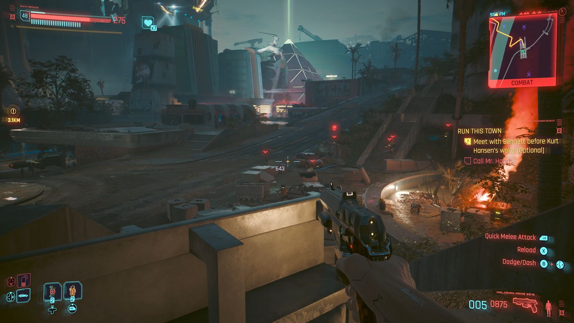 Cyberpunk 2077 Phantom Liberty Screenshot Of Enemies Fighting Around AirDrop