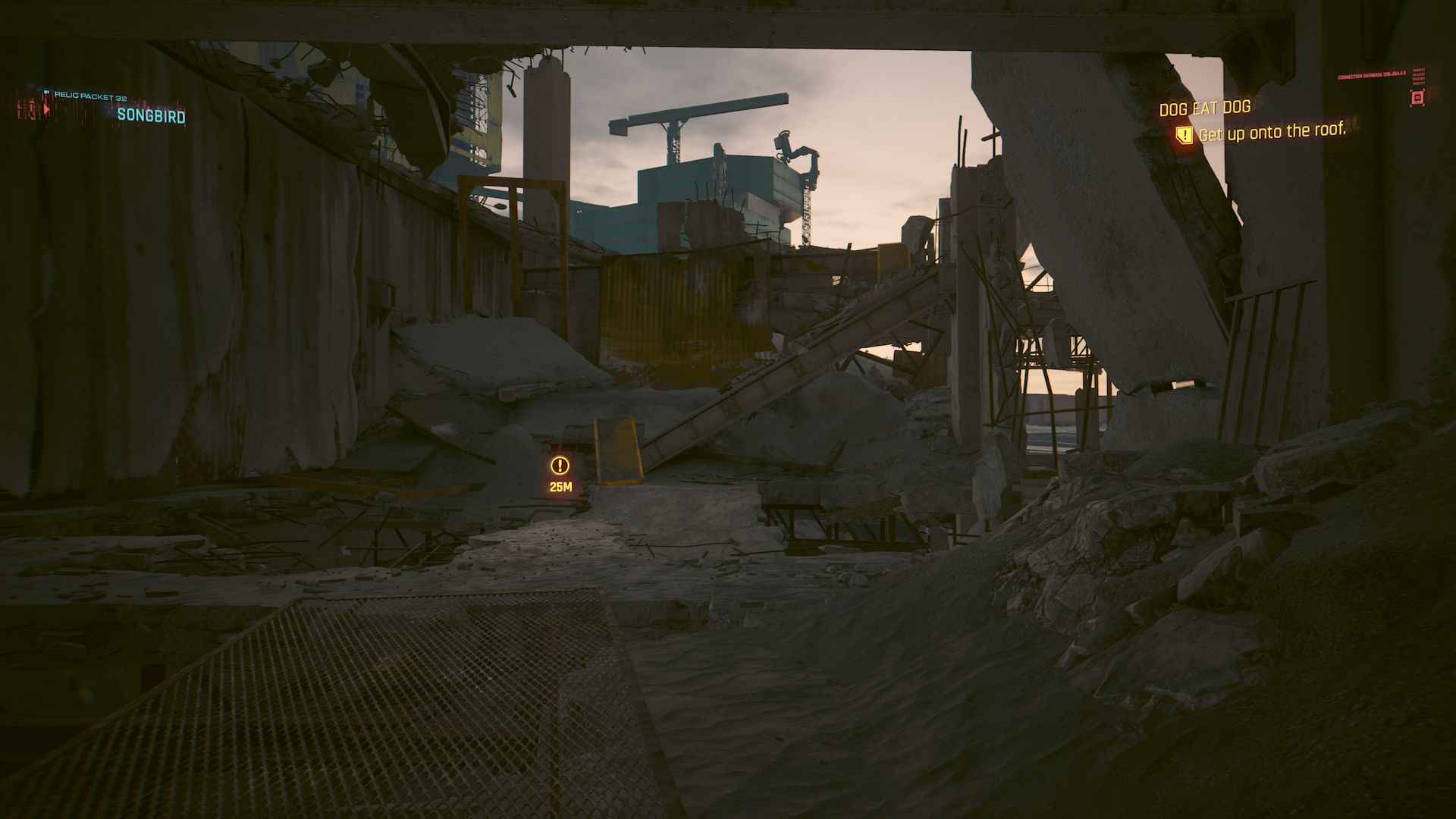 Cyberpunk 2077 Phantom Liberty Screenshot Of Inside Collapsed Building