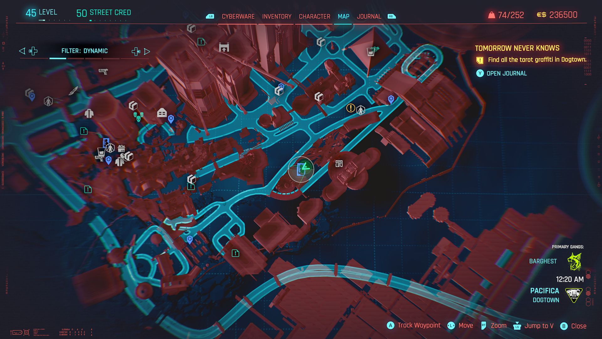 Cyberpunk 2077 Phantom Liberty Screenshot Of King Of Wards Graffiti Map Location