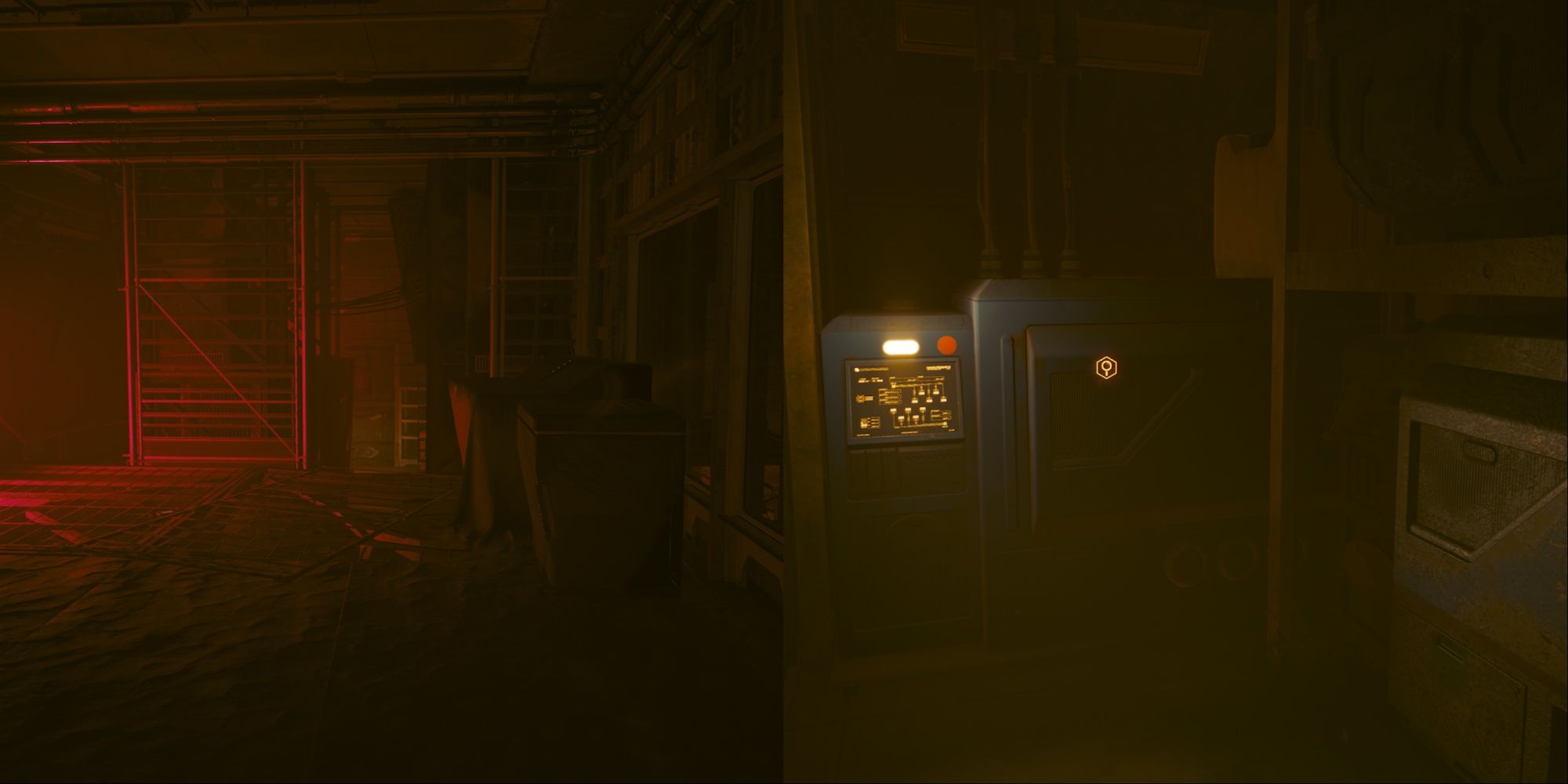 Cyberpunk 2077 Phantom Liberty Split Image Of Maintenance Room Generator