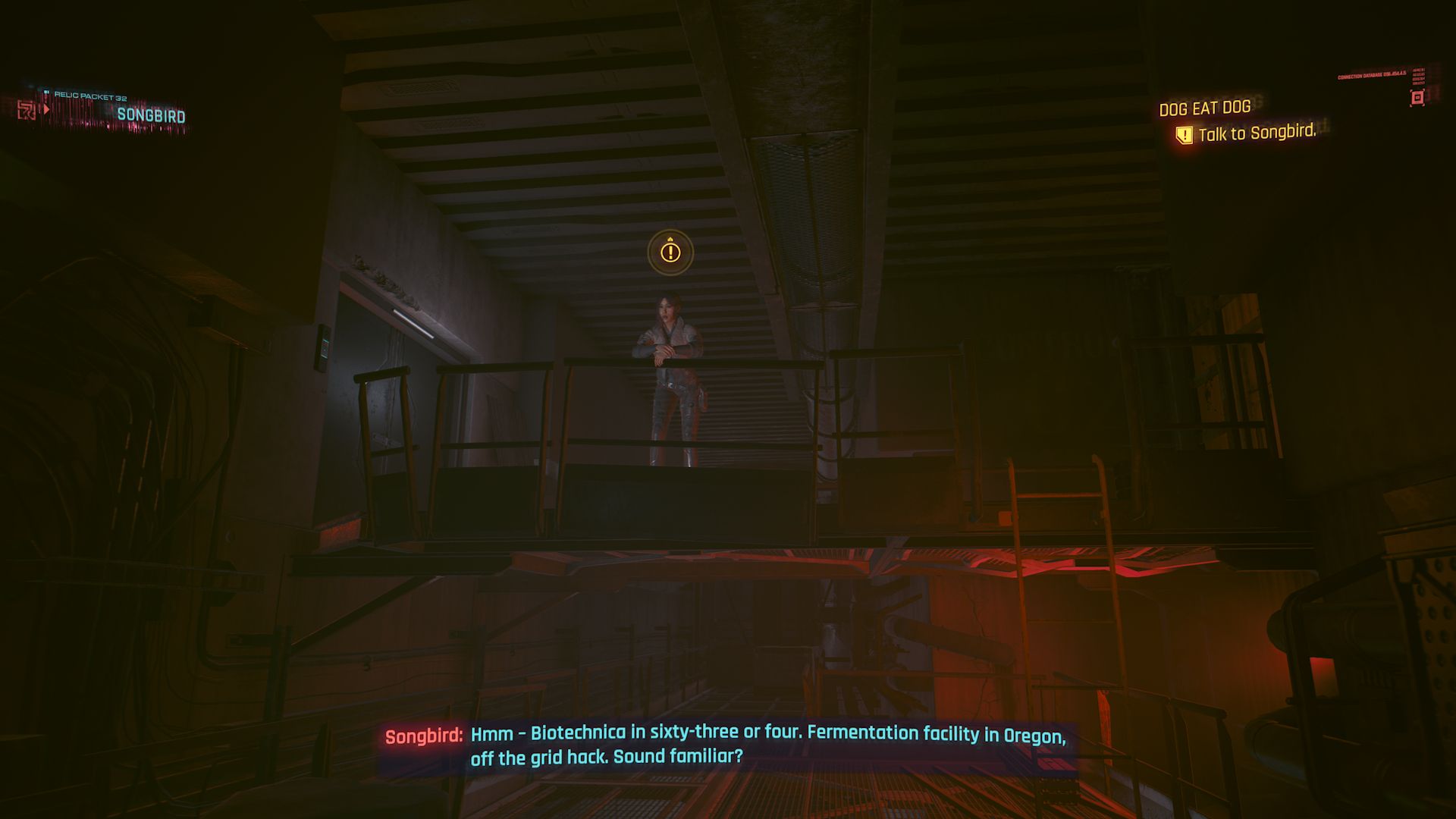 Cyberpunk 2077 Phantom Liberty Screenshot Of Songbird Leaning On Railing