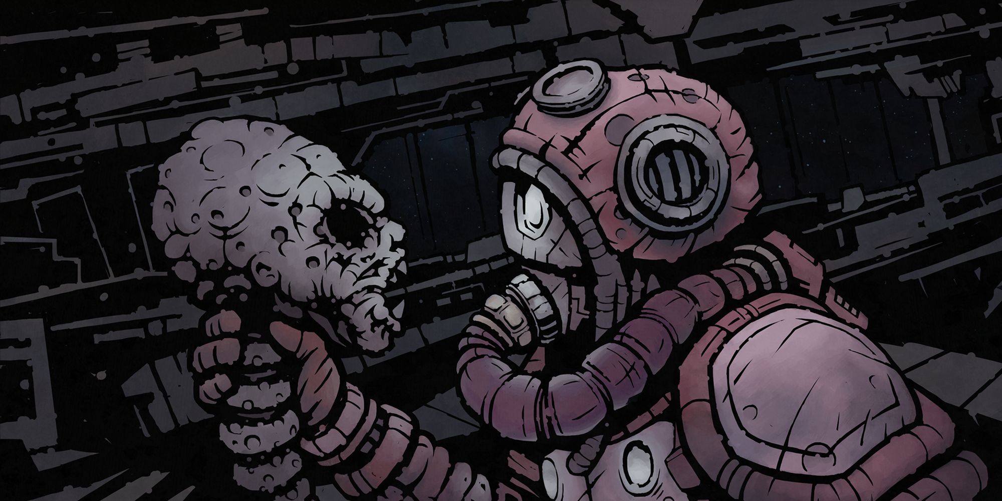 Deep Sky Derelicts Steam A Spaceman Holds An Infected Head