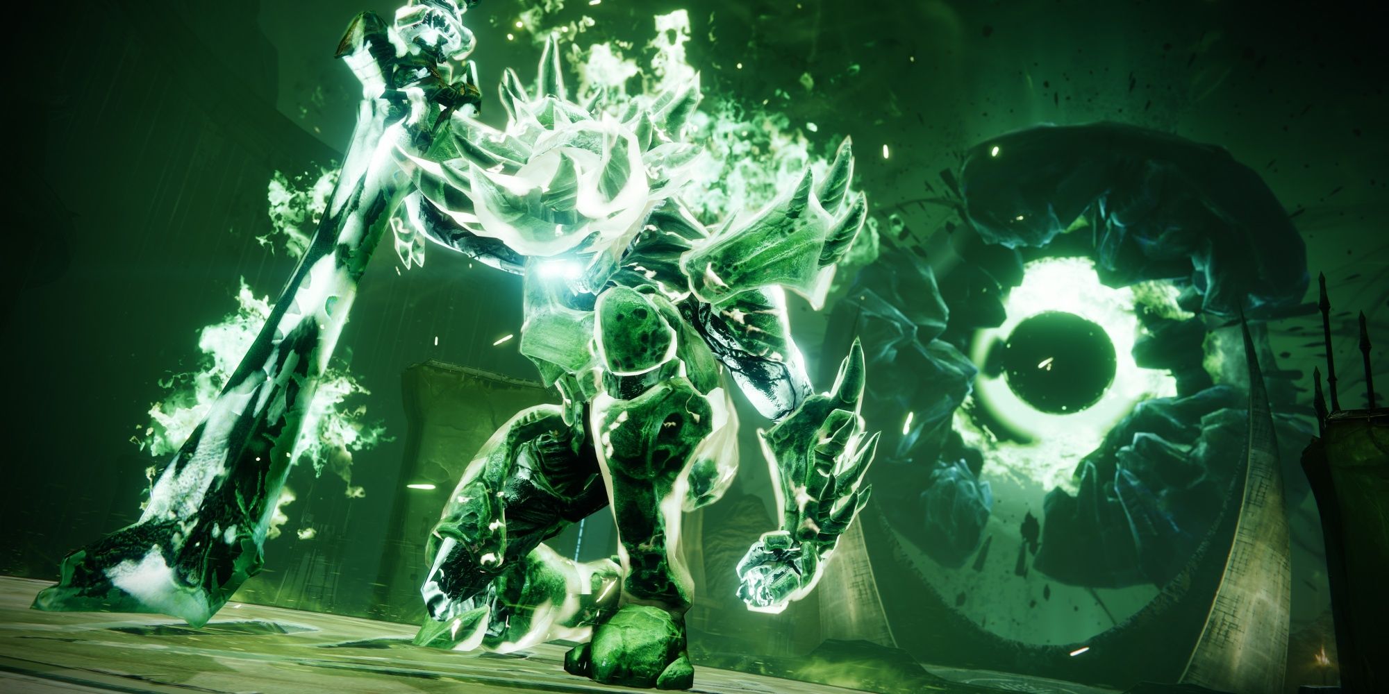 Destiny 2 Crota Kneeling In Front Of Oversoul