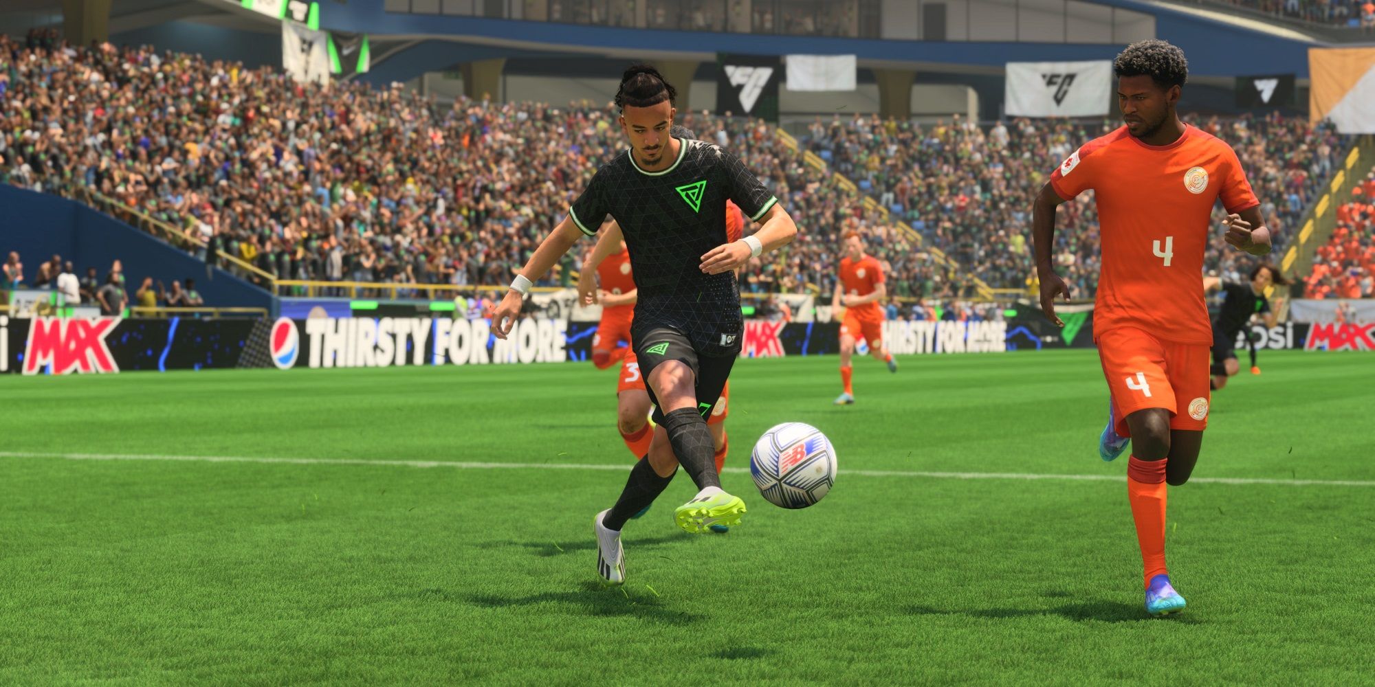 Gusto shooting in EA Sports FC 24.