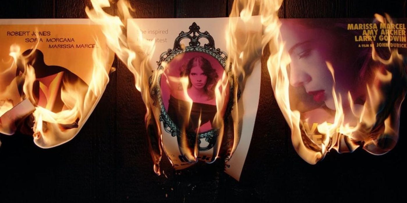 Actress Marissa Marcel&rsquo;s Movie Posters Being Burned.