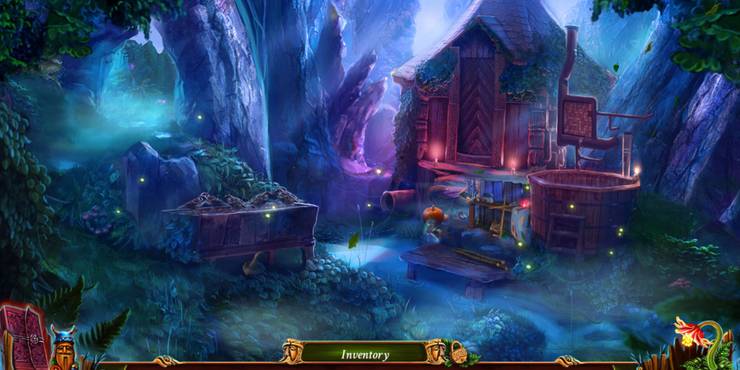 Cabin in the woods in a fantasy setting