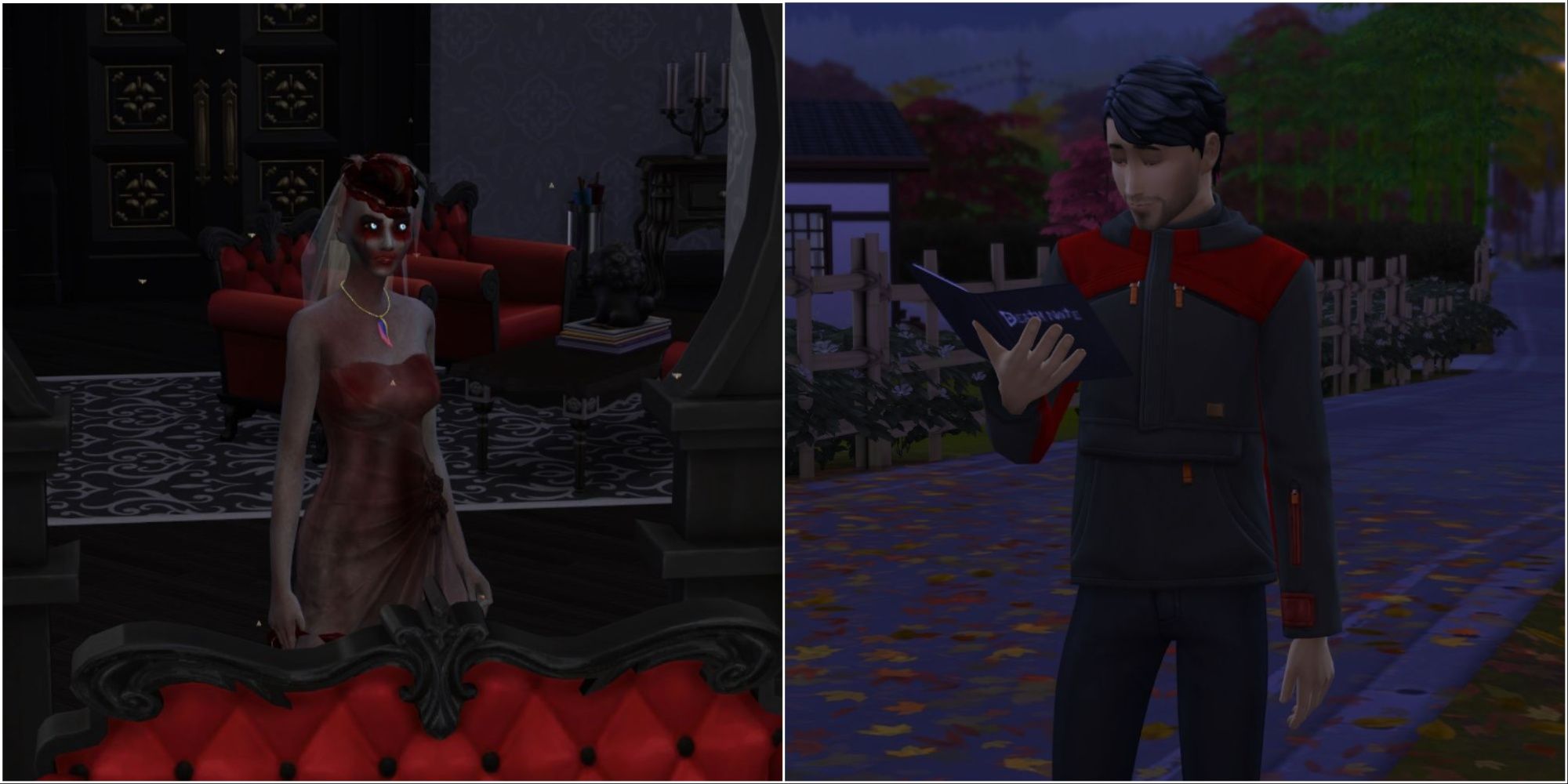 The Sims 4 Haunted Mirror and Death Note Mods