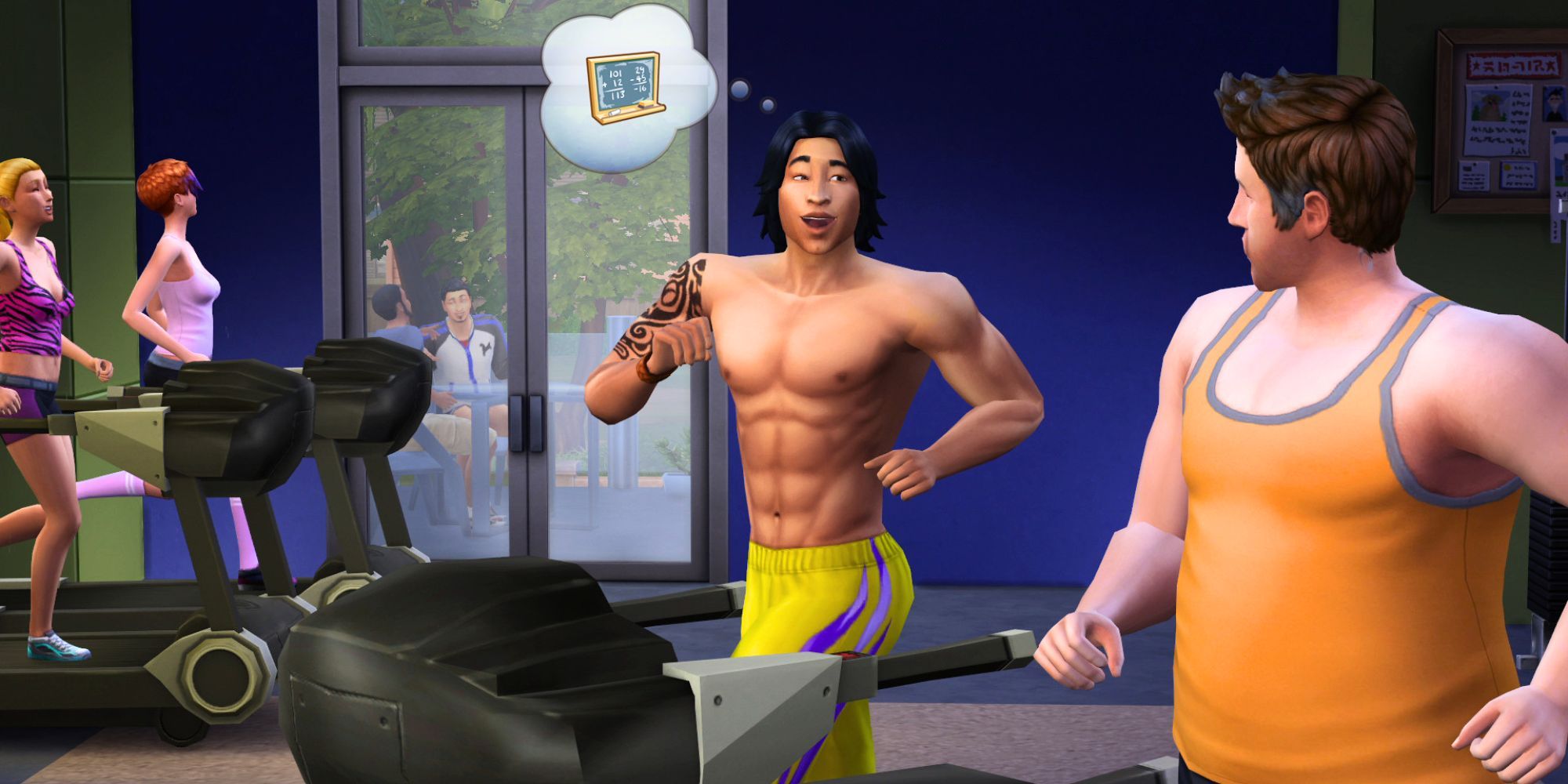 Sim migliora il tuo livello di forma fisica attraverso il tapis roulant in The Sims 4