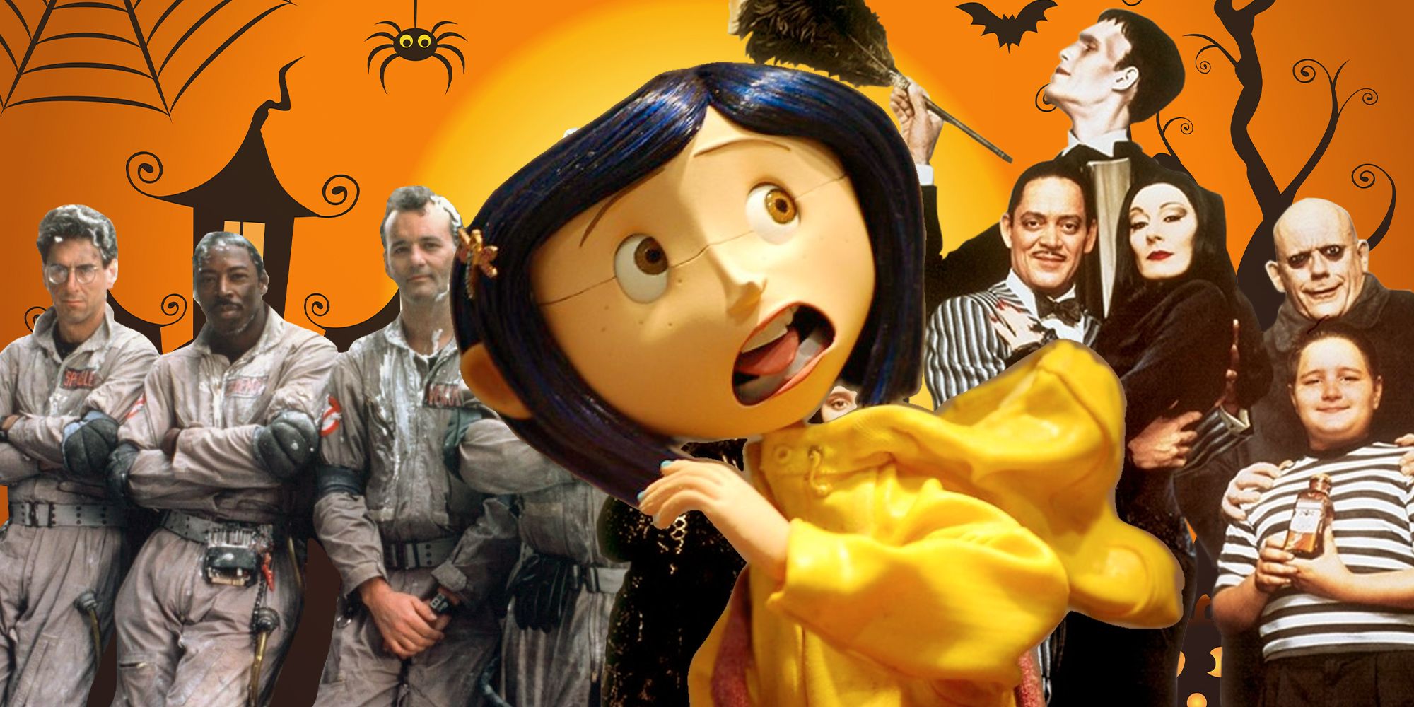 ghostbusters, coraline, and the addams family