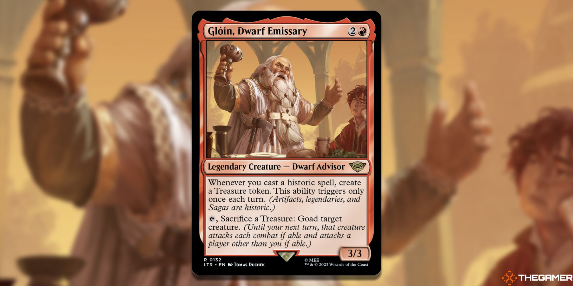 MTG: Gloin, Dwarf Emissary card