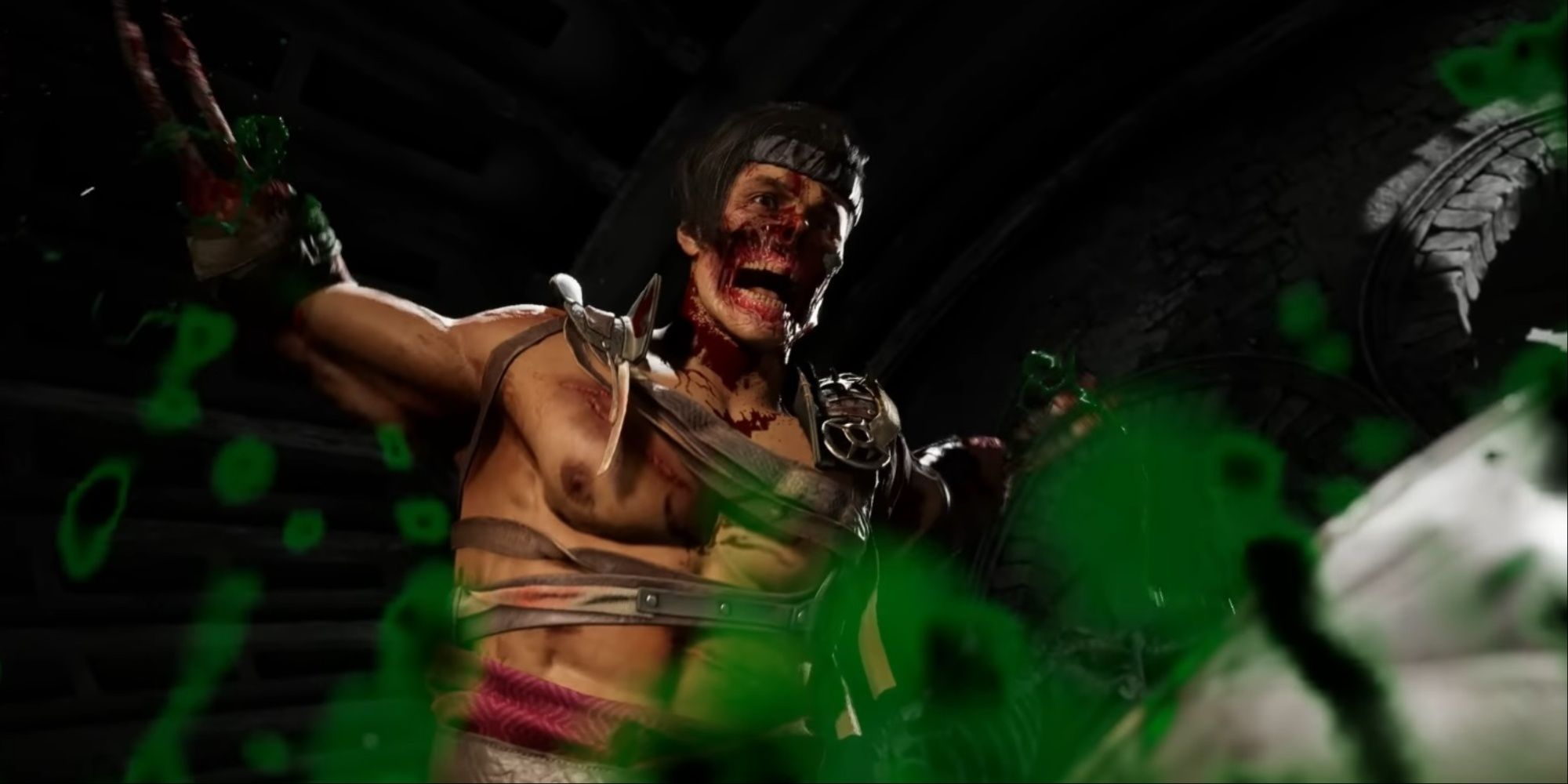 Havik performing his Fatal Blow on Reptile in Mortal Kombat 1