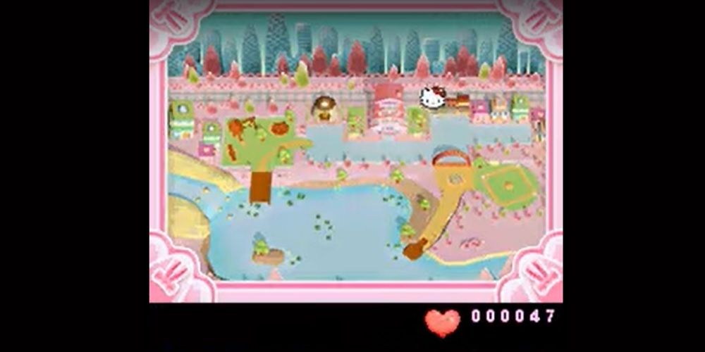 Hello Kitty Big City Dreams screenshot showing gameplay world.