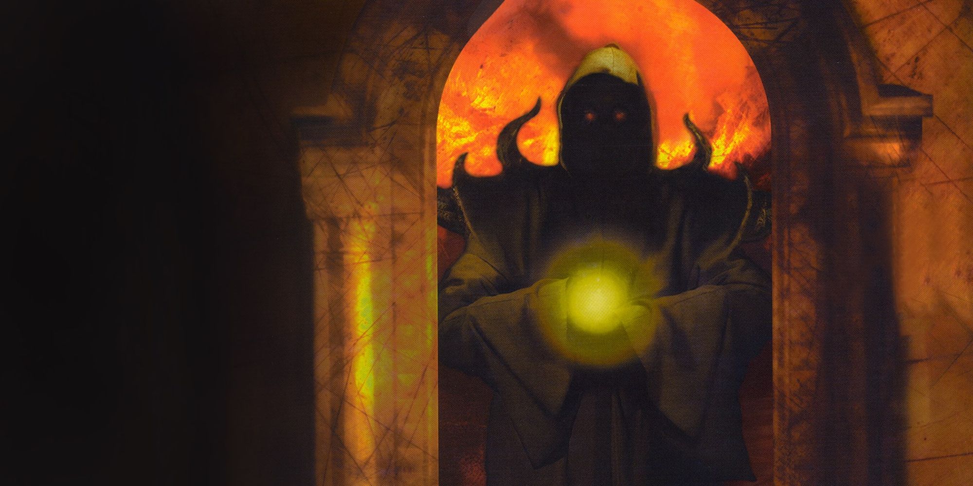 Hexen Beyond Heretic Evil Figure Looming In The Doorway