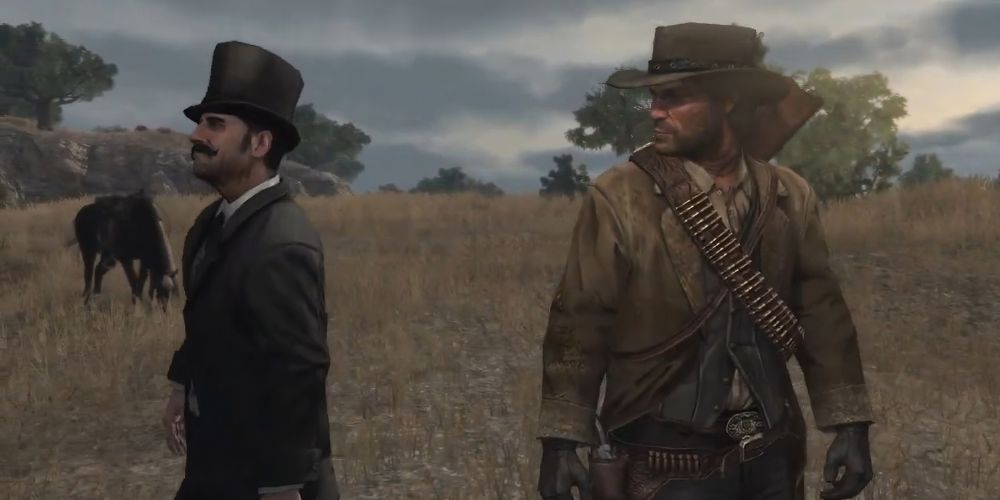 John Marston and the Strange Man in Red Dead Redemption