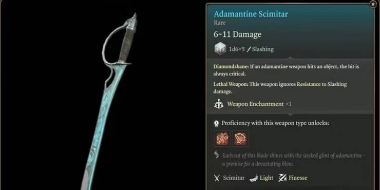 in-game-item-description-of-the-adamantine-scimitar-in-baldur-s-gate-3.jpg (740×370)