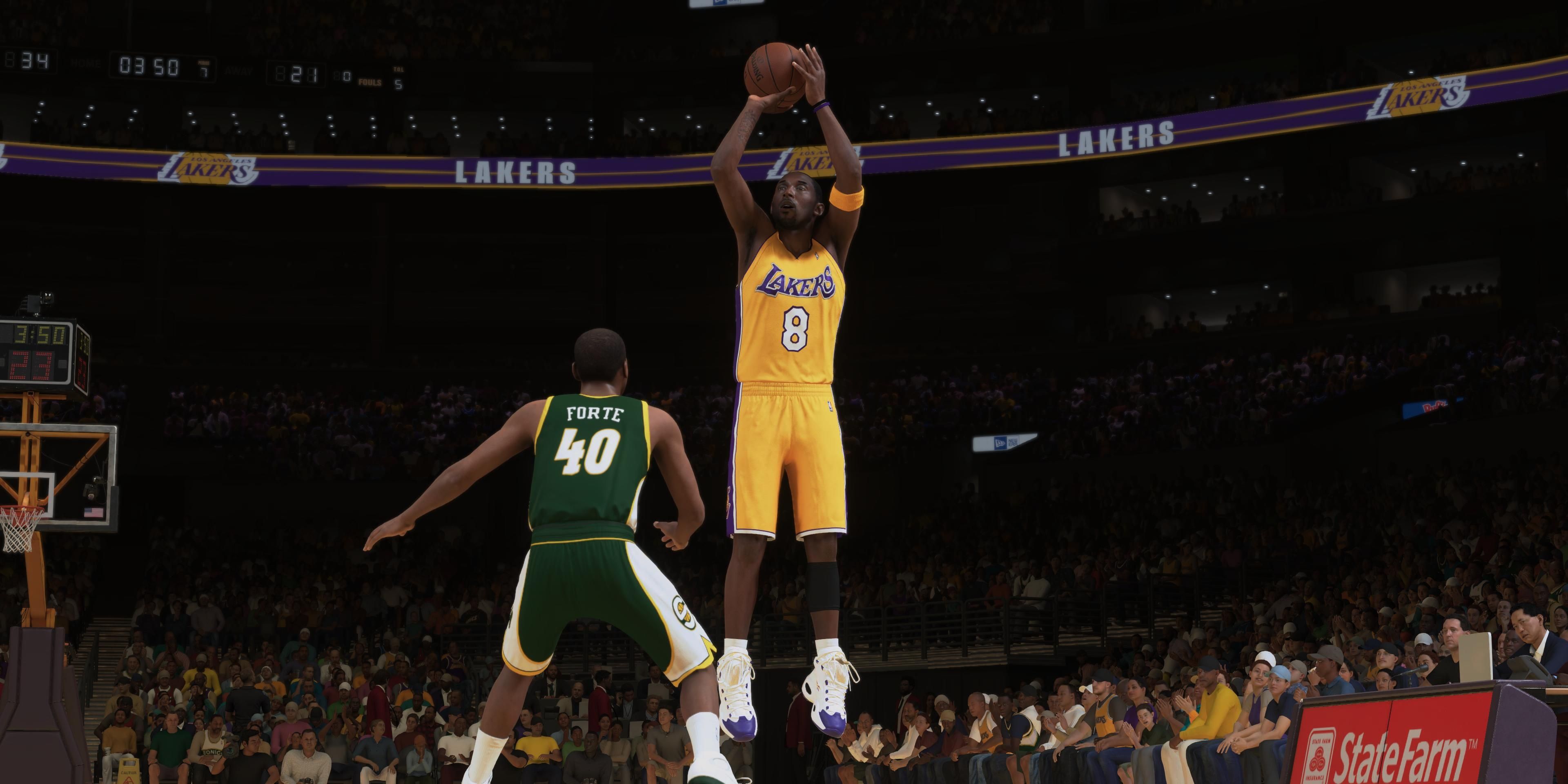 Kobe Bryant breaking the three point record