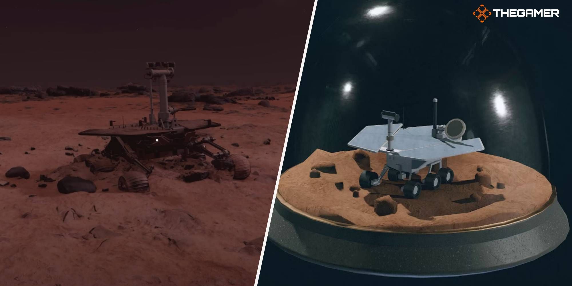 Mars Rover and Snow Globe in Starfield