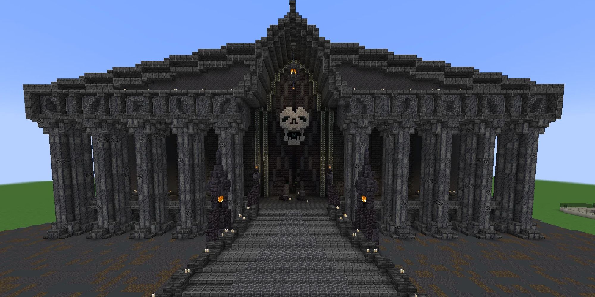 minecraft crypt from outside