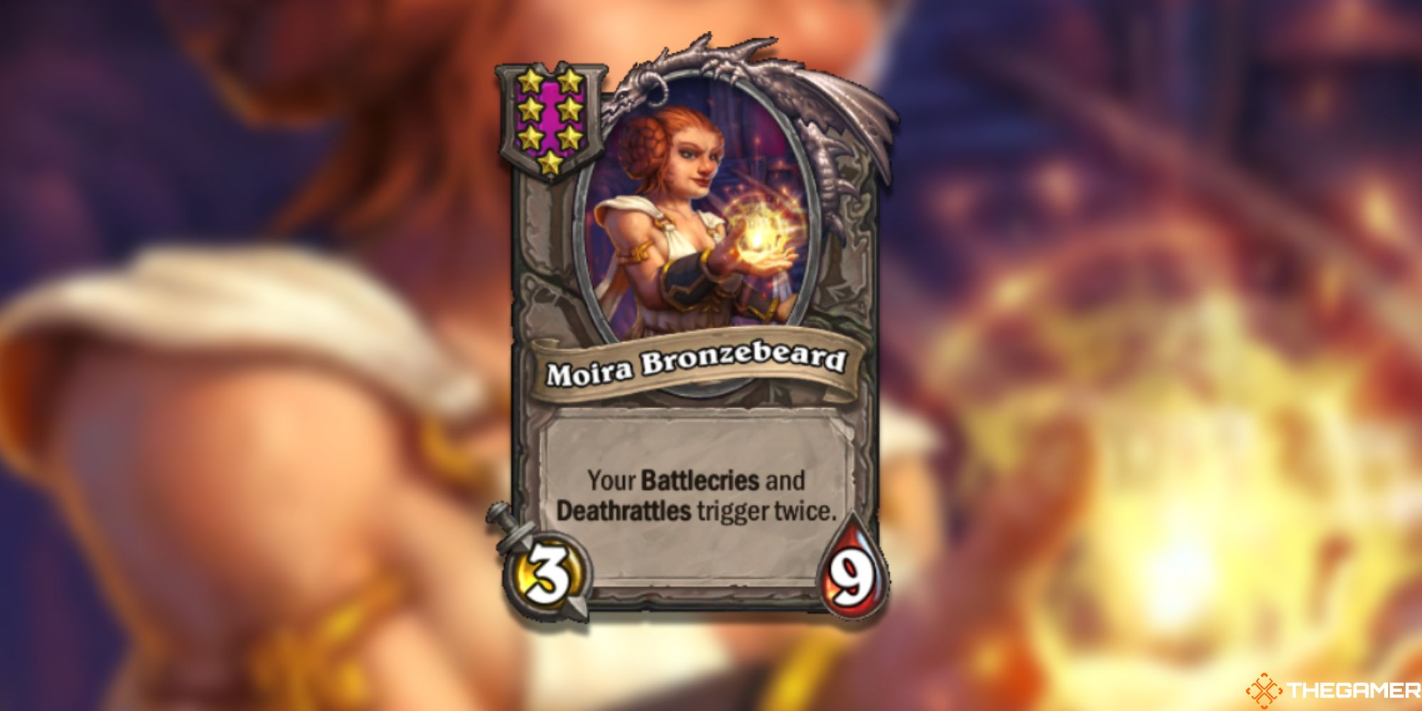 Moira Bronzebeard Hearthstone Battlegrounds