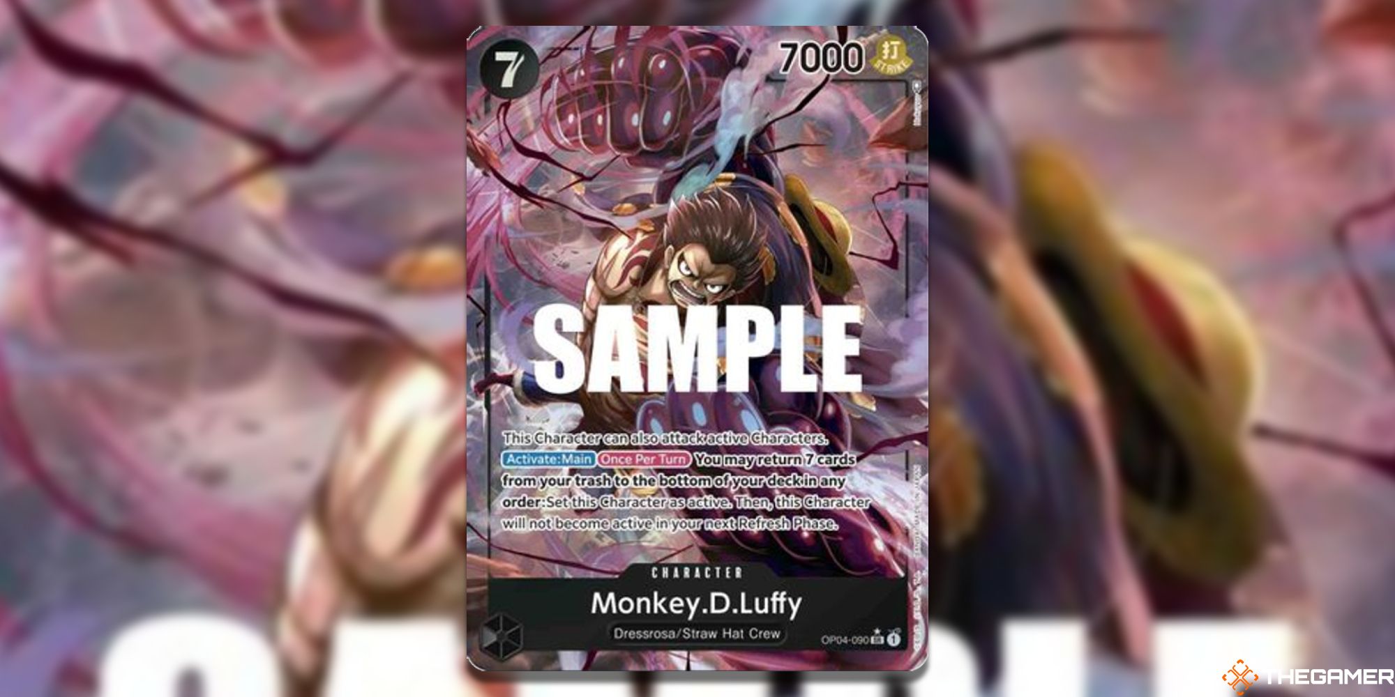 Monkey.D.Luffy (Alternate Art) one piece card game op04