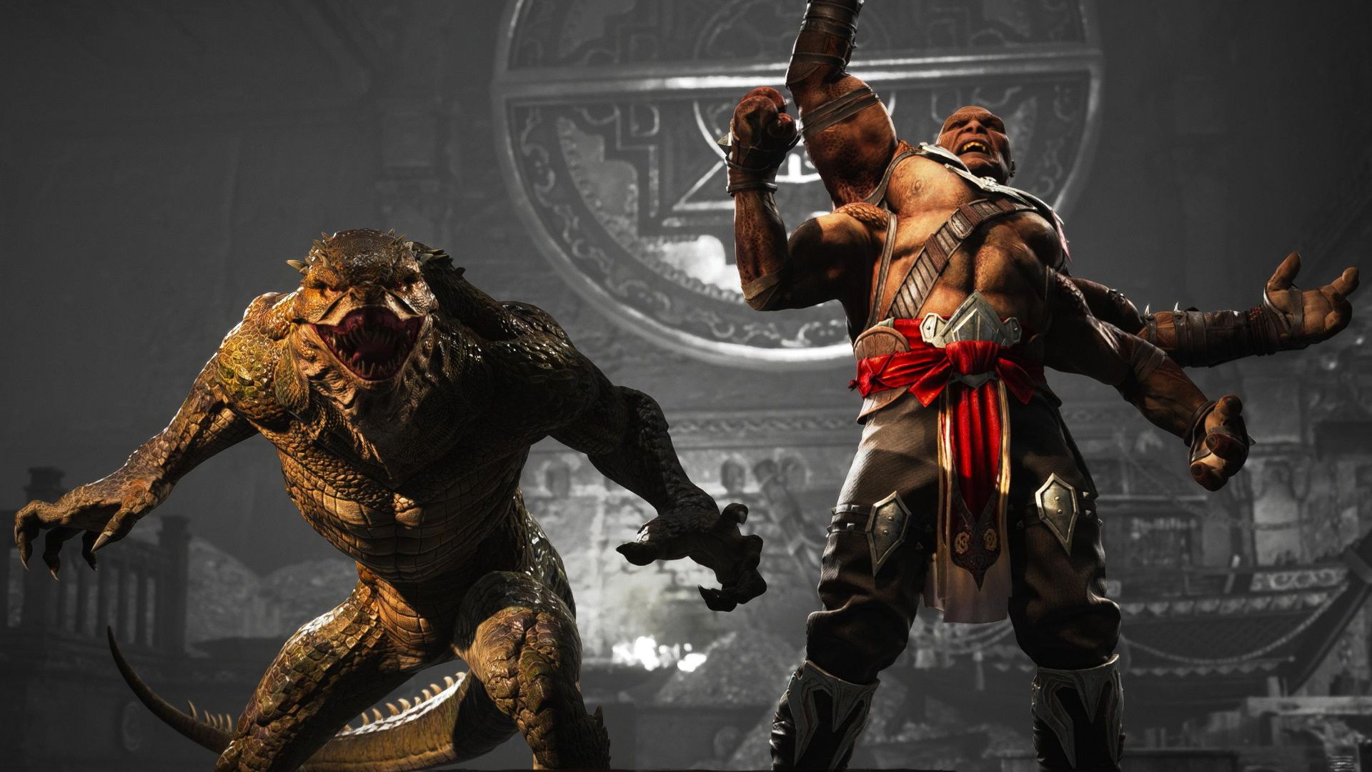 Mortal Kombat 1, Reptile, Reptile hanging out with Goro