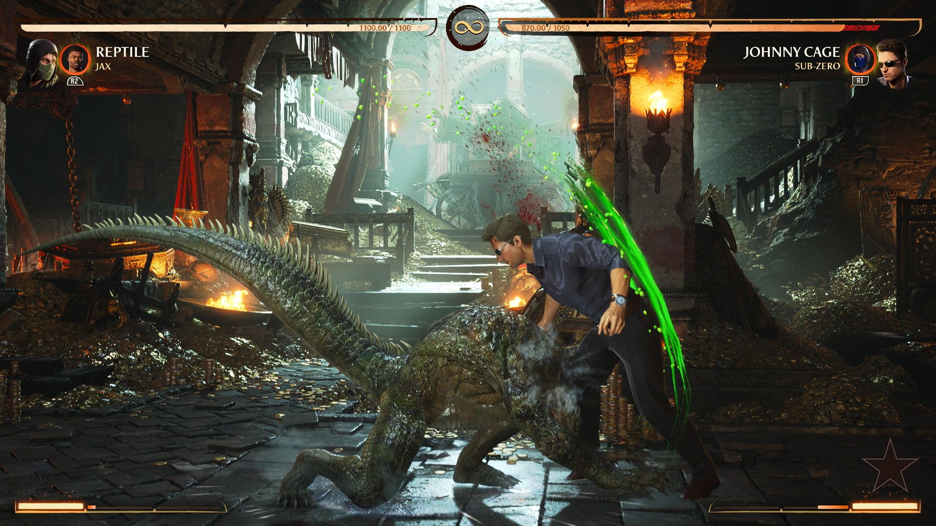 Mortal Kombat 1, Reptile, Reptile's overhead