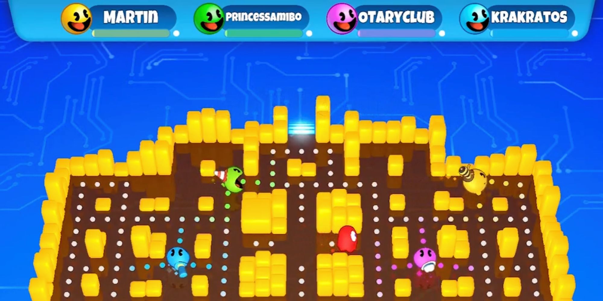 Multiplayer gameplay in PAC-MAN Party Royale